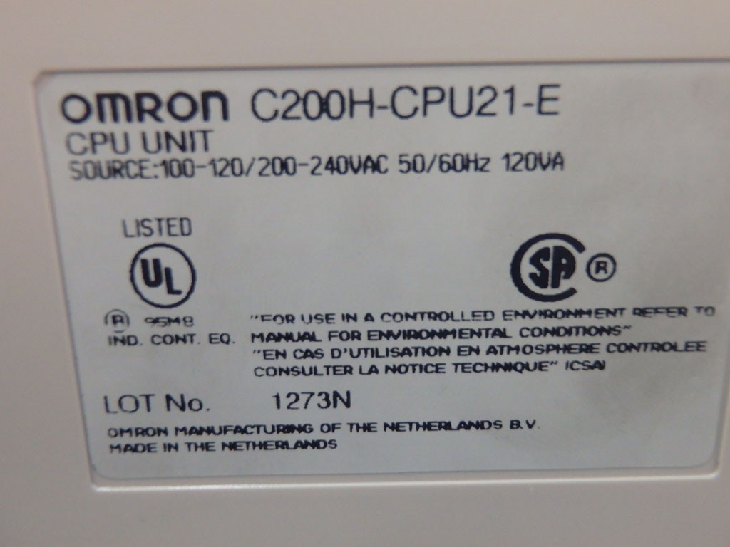 OMRON C200H-CPU21-E