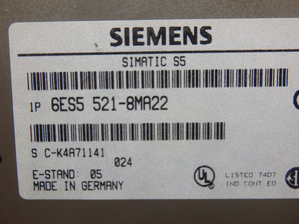 SIEMENS 6ES5521-8MA22