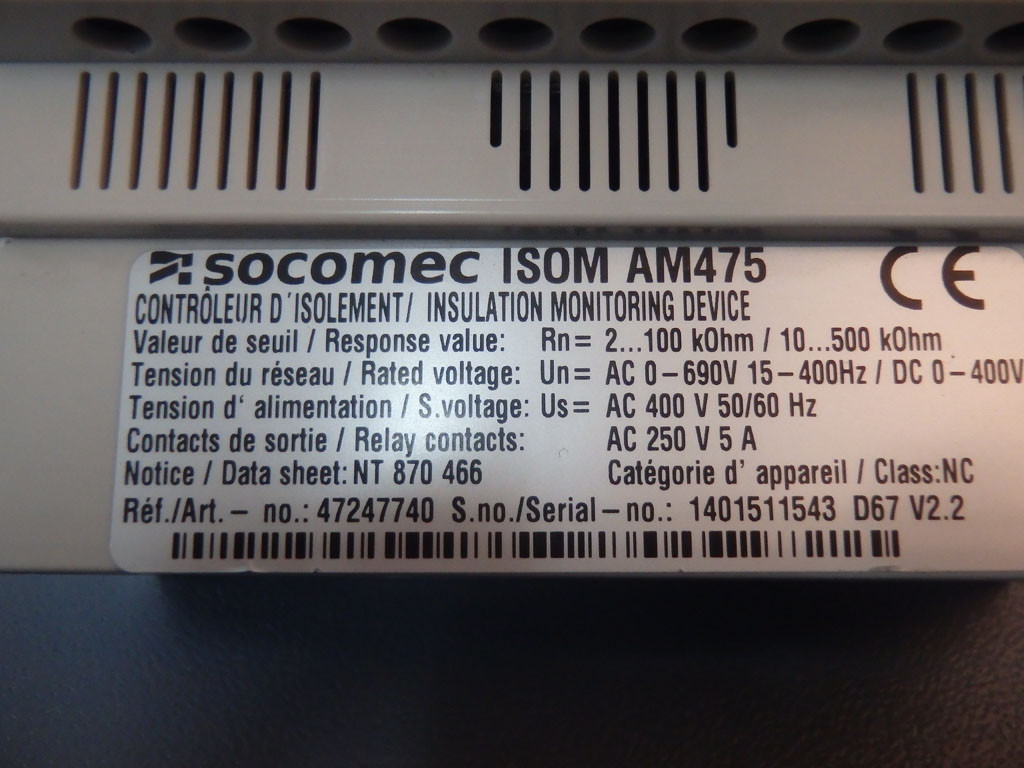 SOCOMEC ISOMAM475