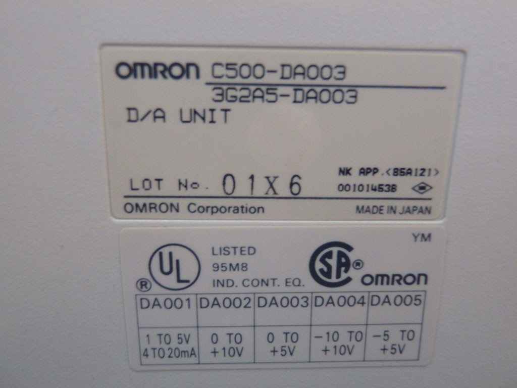 OMRON C500-DA003