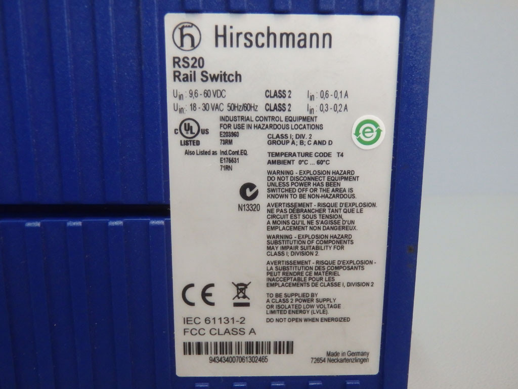 HIRSCHMANN RS20-0400T1T1SDAEHH03.0.01