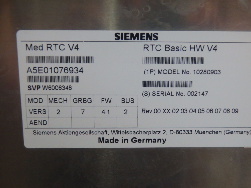 SIEMENS A5E01076934