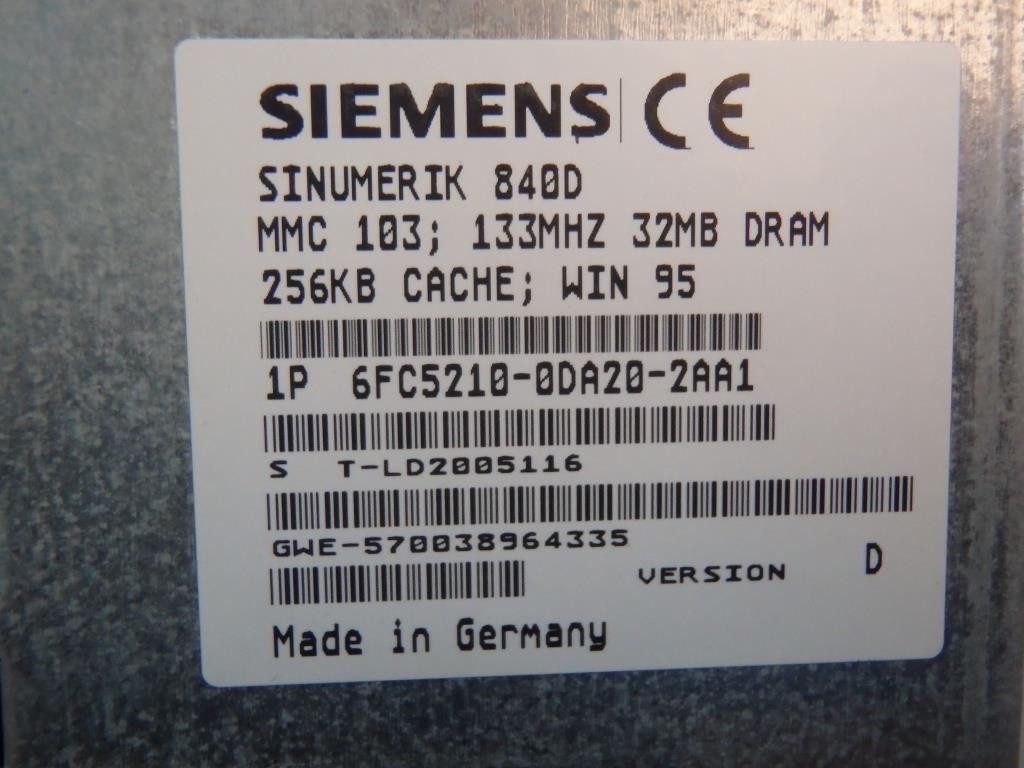 SIEMENS 6FC5210-0DA20-2AA1