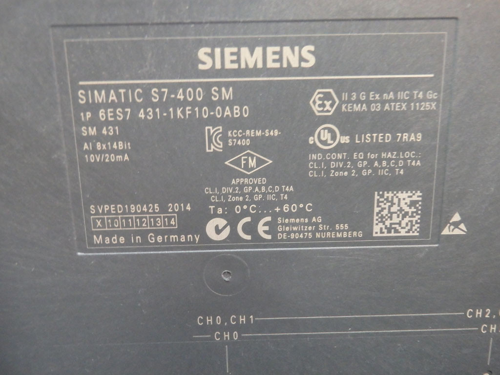 SIEMENS 6ES7431-1KF10-0AB0