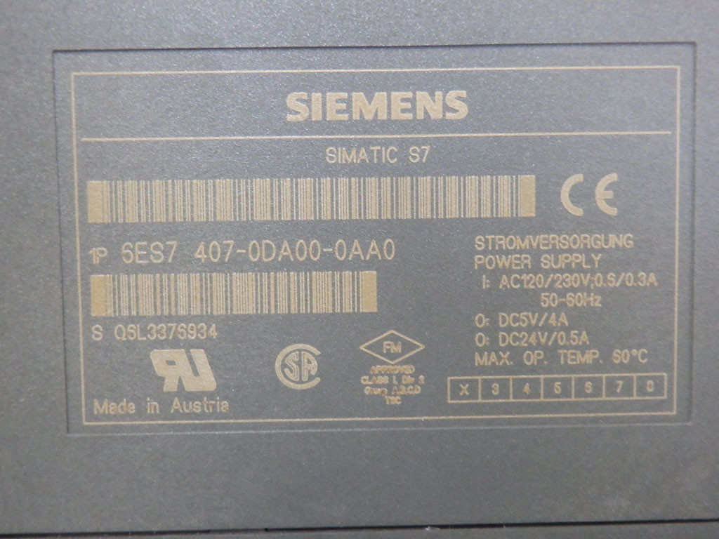 SIEMENS 6ES7407-0DA00-0AA0