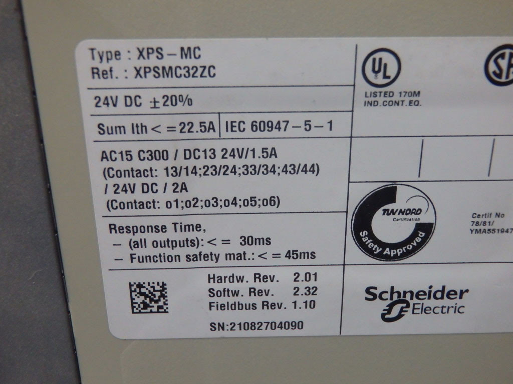 TÉLÉMÉCANIQUE  XPS-MC32ZC