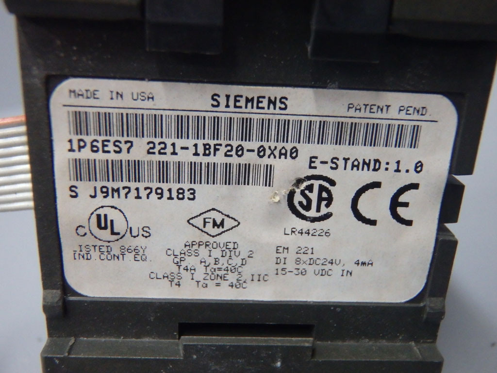 SIEMENS 6ES7221-1BF20-0XA0
