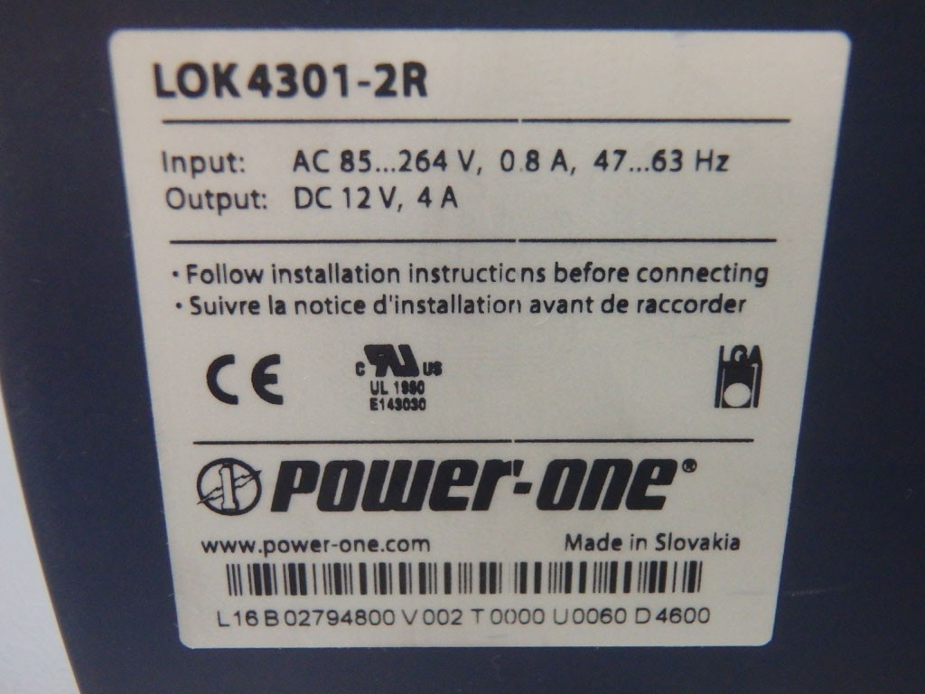 POWER ONE LOK4301-2R