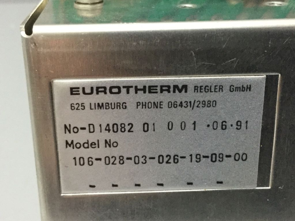 EUROTHERM 106-028-03-026-19-09-00