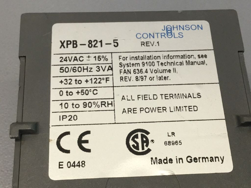 JOHNSON CONTROLS XPB8215