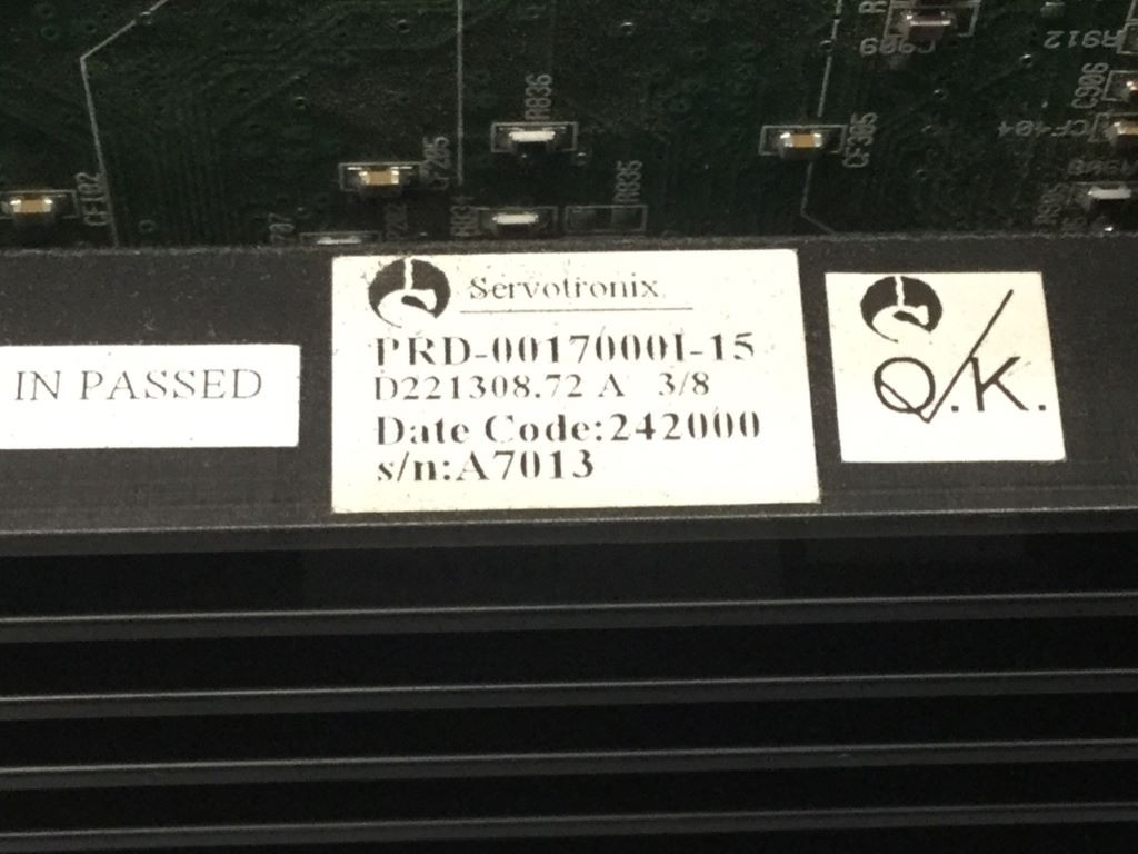 SERVOTRONIX PRD-0017000I-15