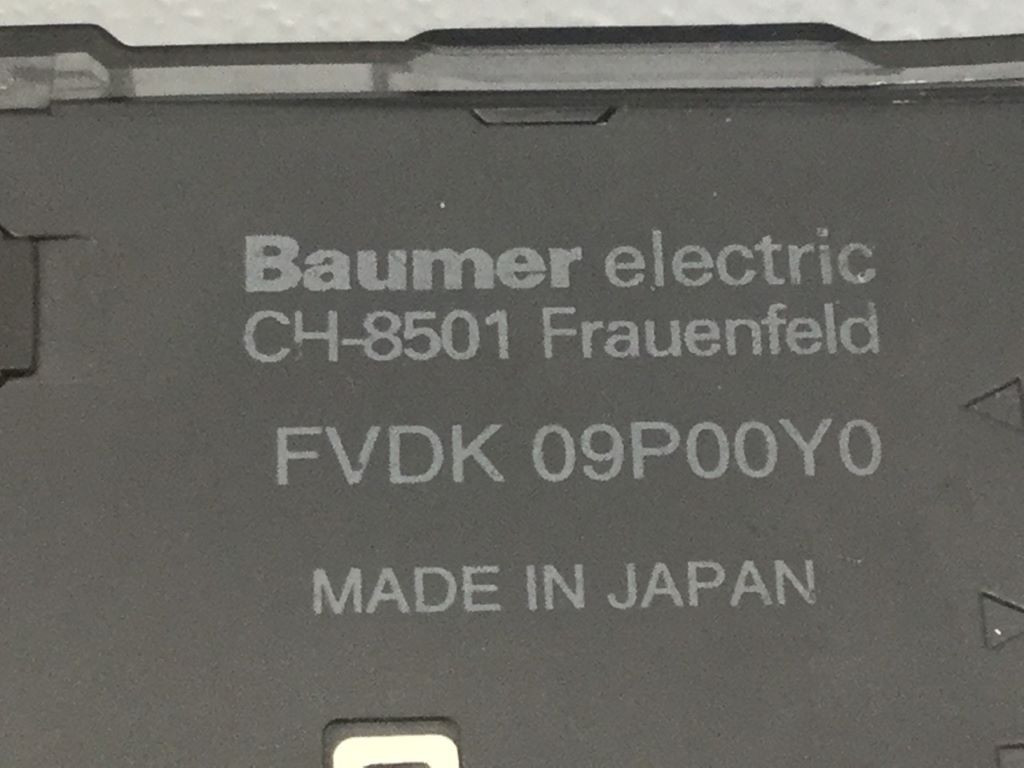 BAUMER ELECTRIC FVDK09P00Y0