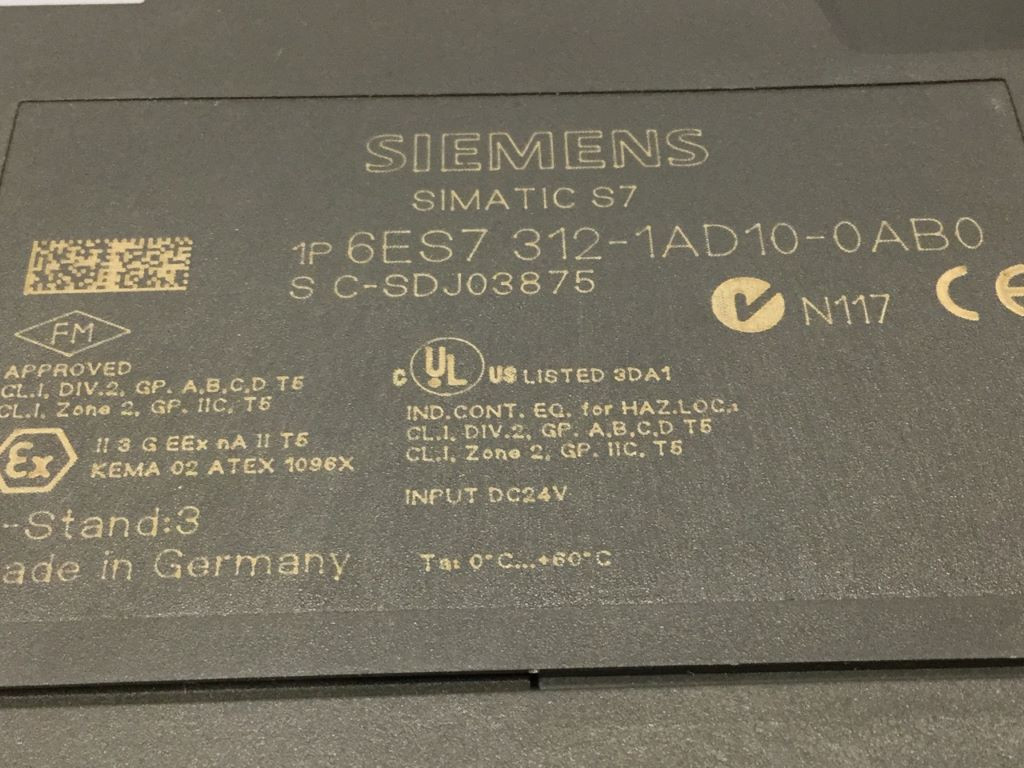 SIEMENS 6ES7312-1AD10-0AB0