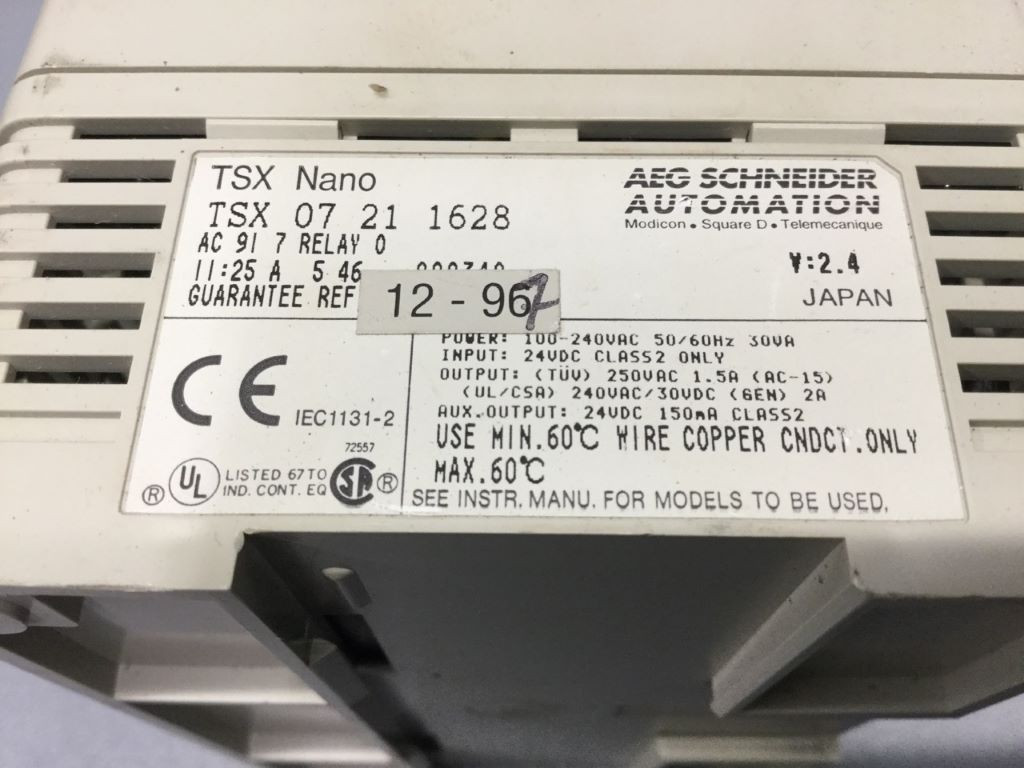 TÉLÉMÉCANIQUE  TSX07211628