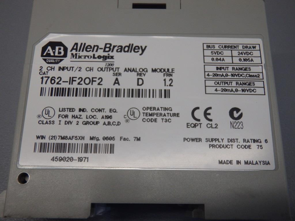 ALLEN-BRADLEY 1762-IF2OF2
